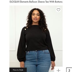 Plus Size ELOQUII top
